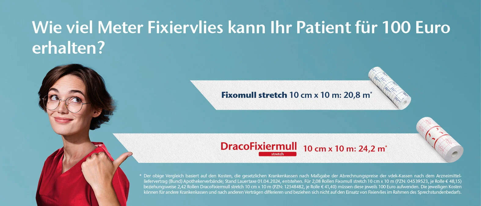 Fixomull und die Alternative DracoFixiermull im Preisvergleich