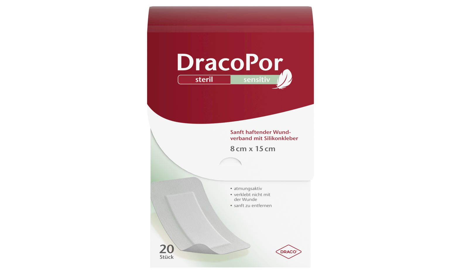 Dracopor Sensitiv 8x15, Arztpackung 20 Stk.